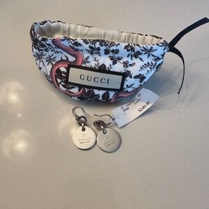 Gucci Sterling Silver Earrings, NWT